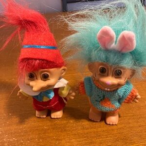 Pinocchio troll and Bunny troll